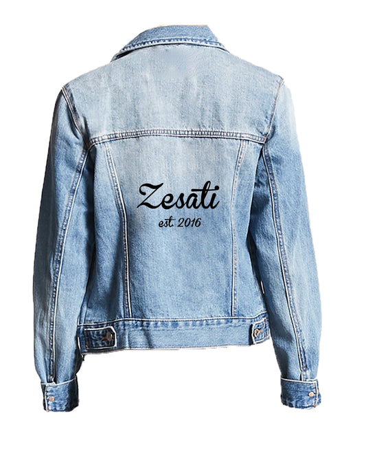 Embroidered Bridal Jacket NAME + EST.