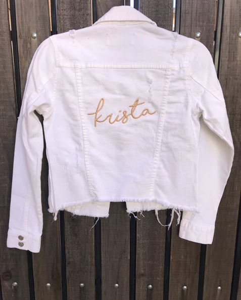 Script Name Denim Jacket