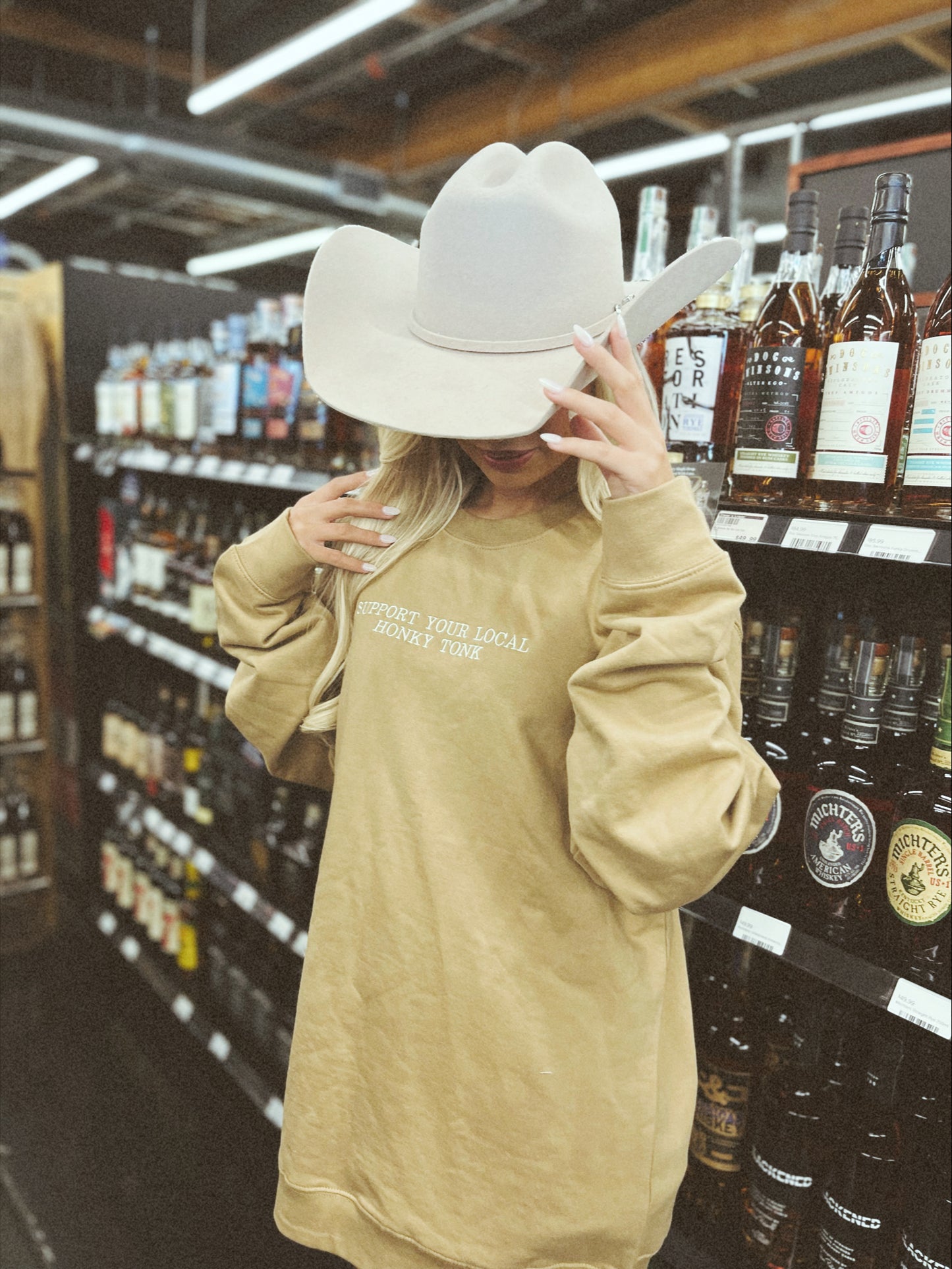 Support Local Honky Tonk Crewneck Sweatshirt