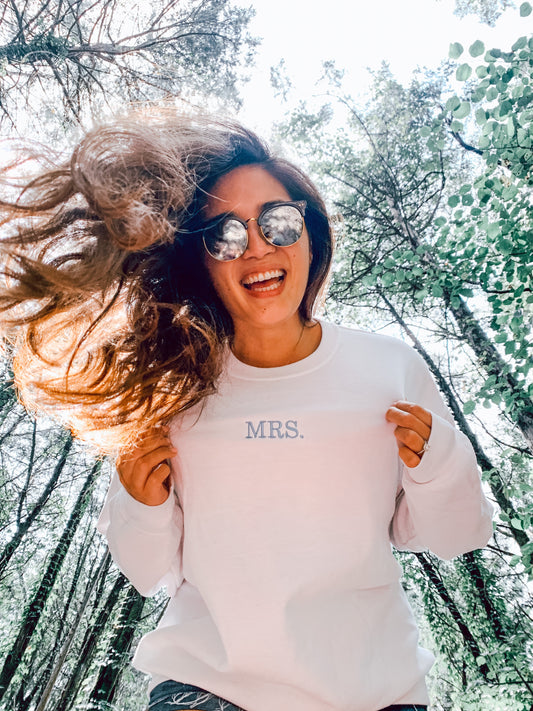 Bridal Mrs. Crewneck Sweatshirt