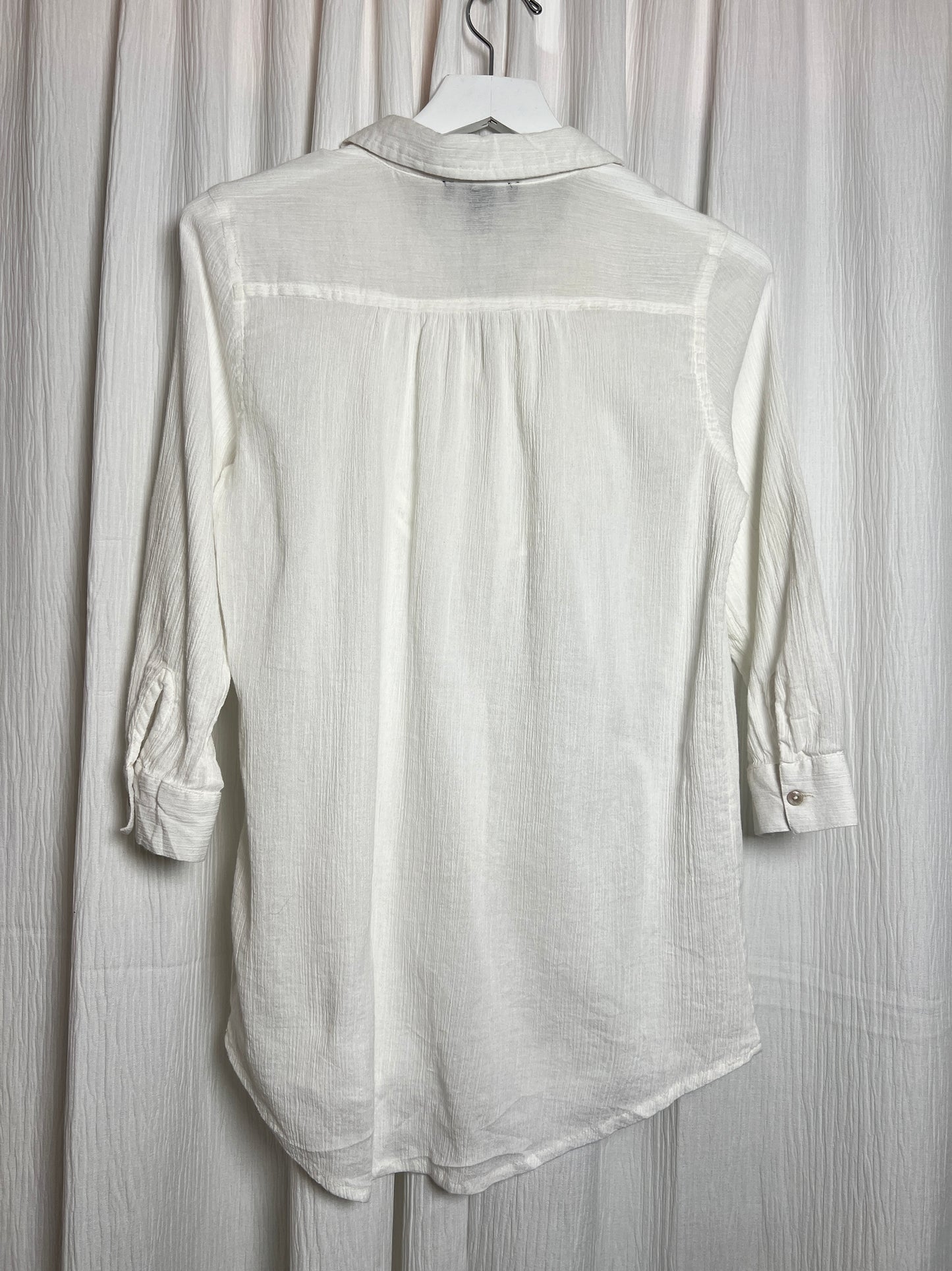 Front Pleated Panel Blouse