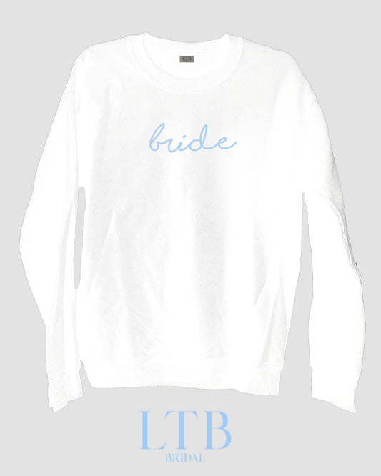 Bridal Bride Script Crewneck Sweatshirt