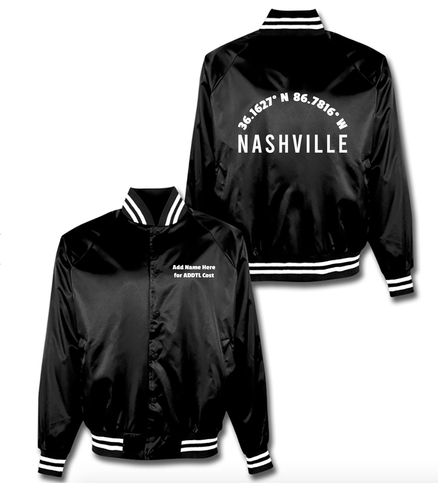 Nashville Coordinates Arch B&W Bomber Jacket