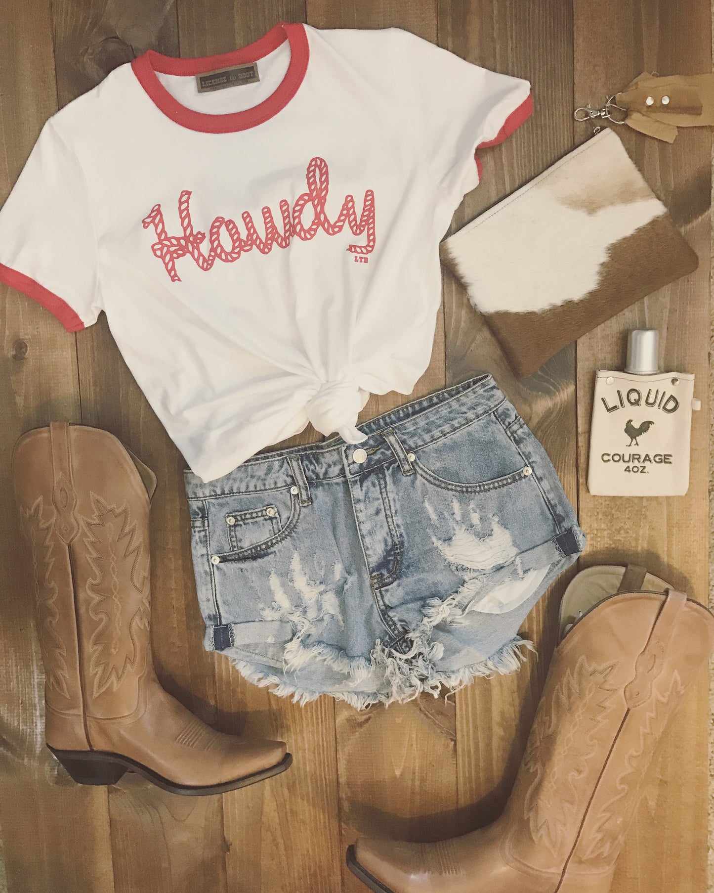 Howdy Tee Red